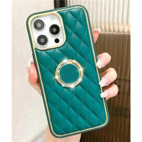 Accessories - iPhone 14 Pro Max Case iPhone 13, Luxury Elegant Leather Phone Case with Glitter